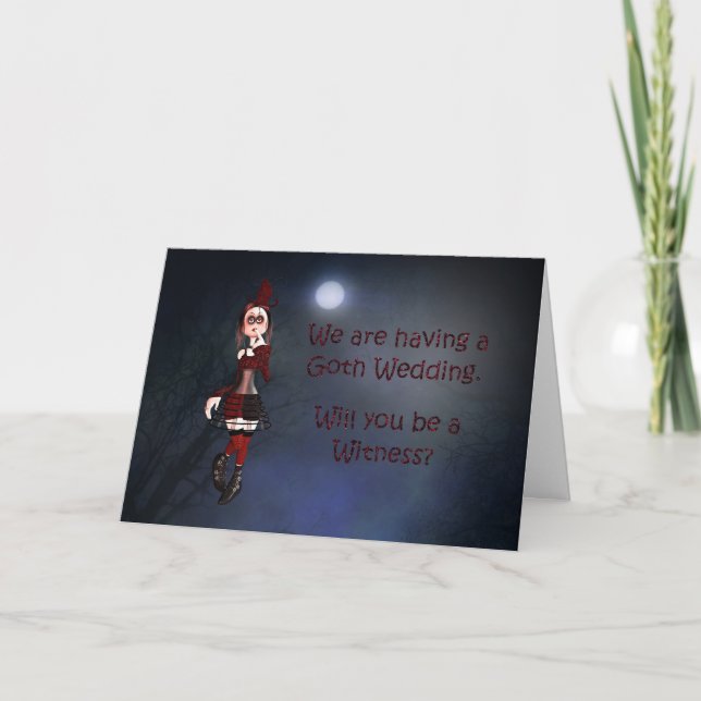 Um cartão de vampiro para um pedido de testemunha (Frente)