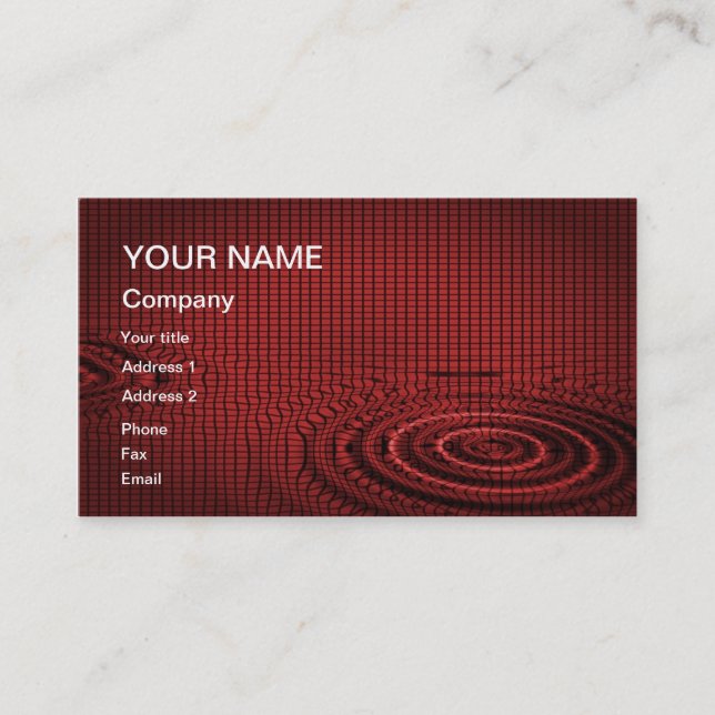 Um cartão de visita de abstrato para você personal (Frente)