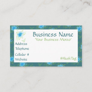 Um Cartão de visita de Designer Flor Feminino