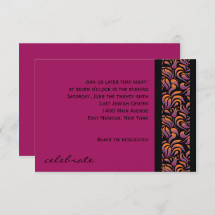 Um cartão do partido Aleph Hebrew Collection Bat M