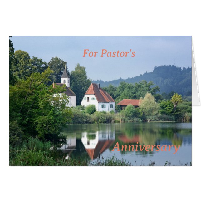 Um cartão para o aniversário de um pastor (Frente Horizontal)