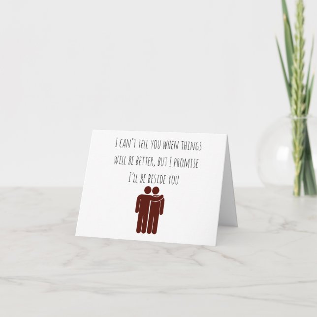 Um cartão para quando você não sabe o que dizer (Frente)