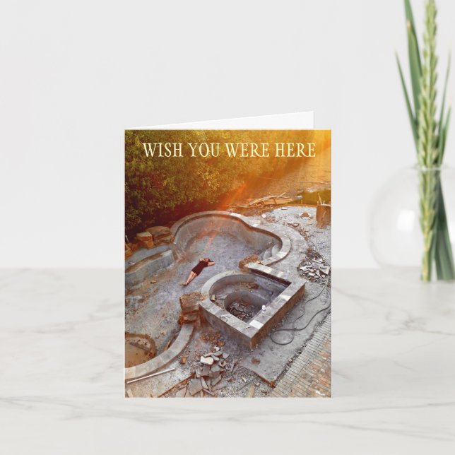 Um cartão para todas as ocasiões. Exceto funerais. (Frente)