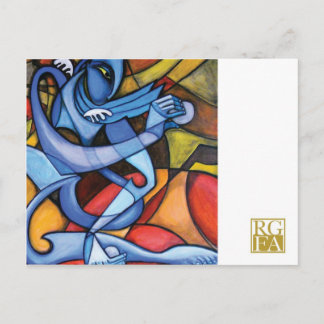 Um Cartão Postal Azul