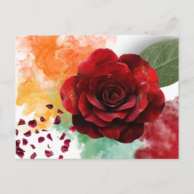 Um Cartão Postal Inspirador A Soft Bloom (Frente)