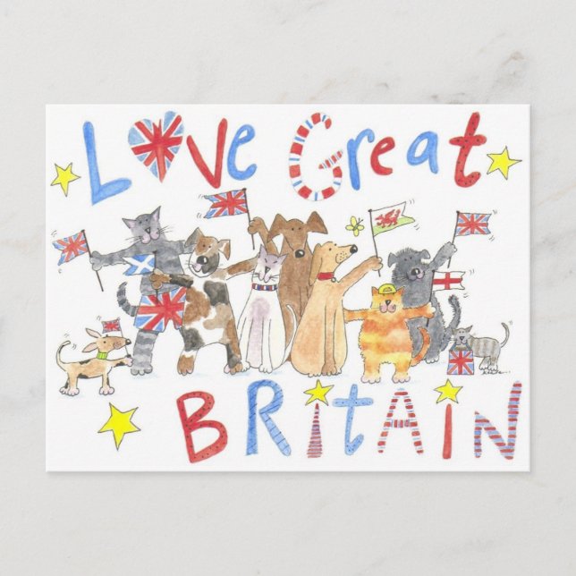 Um cartão postal patriótico maravilhoso (Frente)