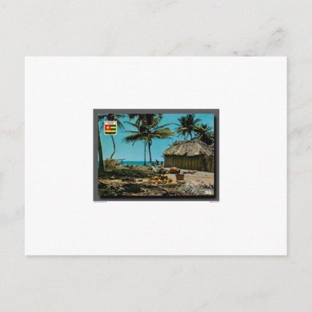 Um cartão simpático do Togo África (Frente)