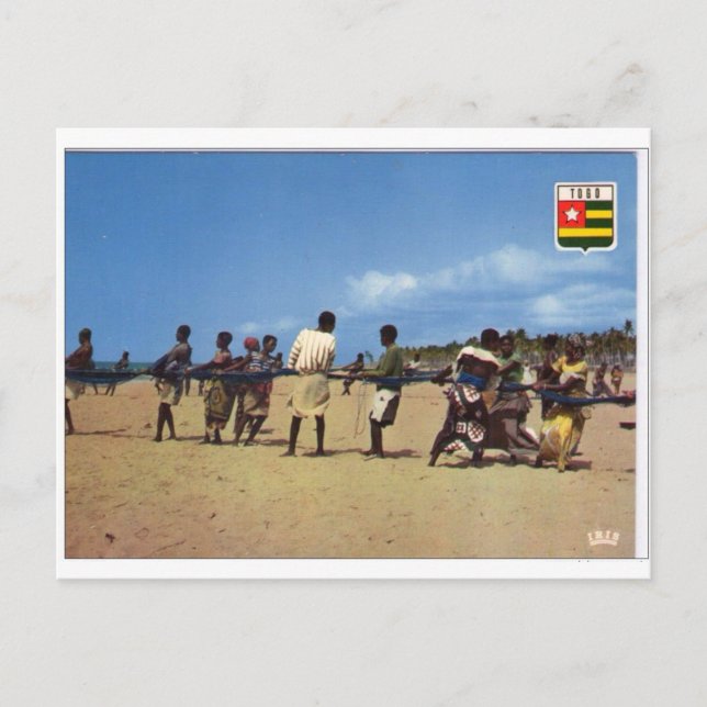 Um cartão simpático do Togo África (Frente)