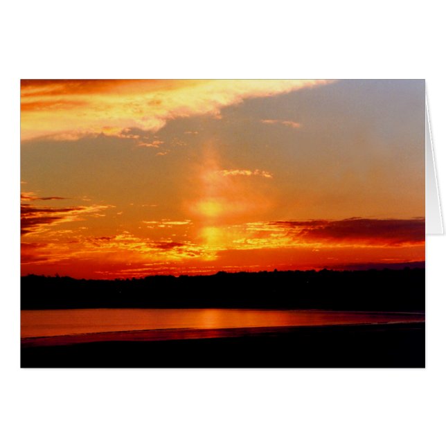 Um cartão sunset Jersey (Frente Horizontal)