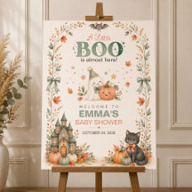 Um Cartaz de Boas-Vindas para Chás de Bebê de Hall