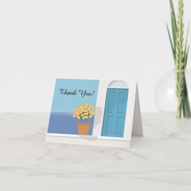 UM CARTÕES DE AGRADECIMENTOS DE FITA SIMPLES (Frente)