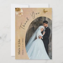Um Cartões de agradecimentos de Foto Personalizado