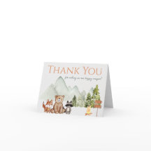 Um Cartões de agradecimentos de primeiro aniversar