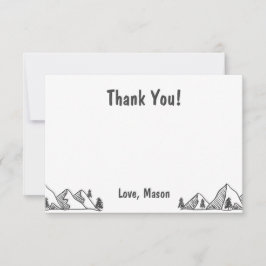 Um Cartões de agradecimentos Maravilhoso de Aventu