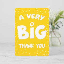 Um Cartões de agradecimentos Muito Grande De Mim