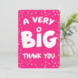 Um Cartões de agradecimentos Muito Grande De Mim