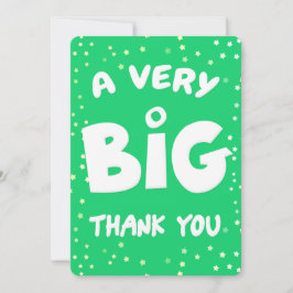 Um Cartões de agradecimentos Muito Grande De Mim