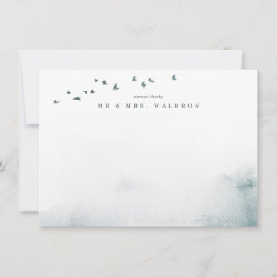 Um Cartões de agradecimentos plano de casamento de