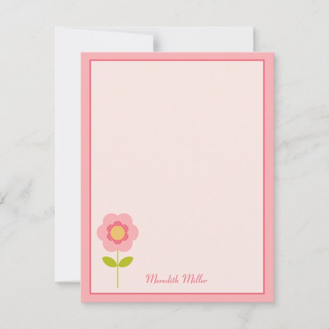 Um Cartões de agradecimentos plano de tronco perfe (Frente)