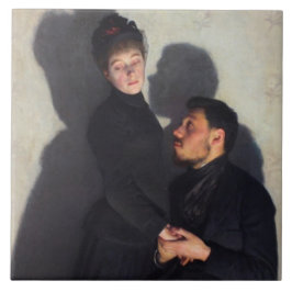 Um Casal com Sombras Transpostas (por Emile Friant