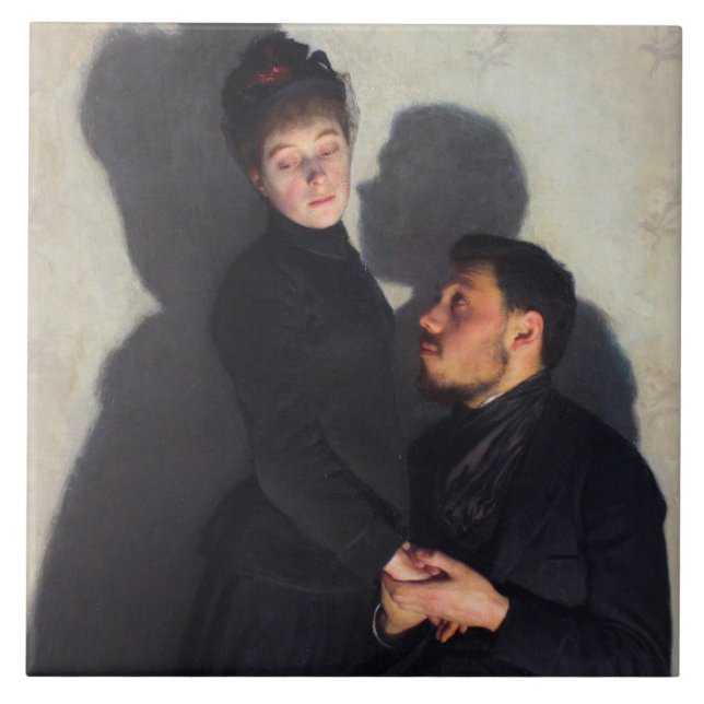 Um Casal com Sombras Transpostas (por Emile Friant (Frente)