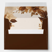 Um Casamento com Tema Floral de Outono de Café e C