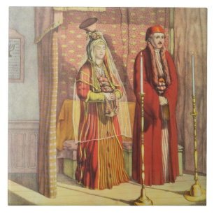 Um Casamento judeu, gravado por Charles Parsons, 1