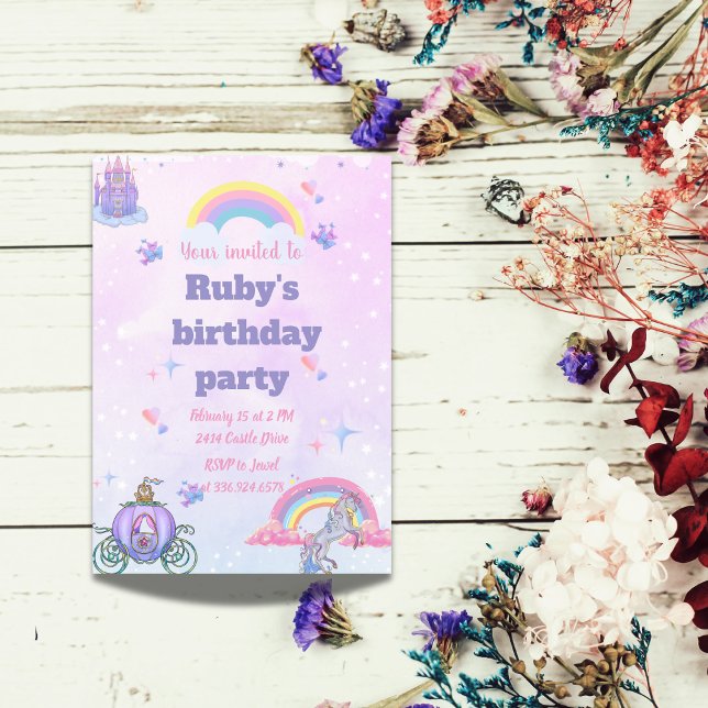 Um castelo Whimsical, conto de fadas e um convite  (Criador carregado)