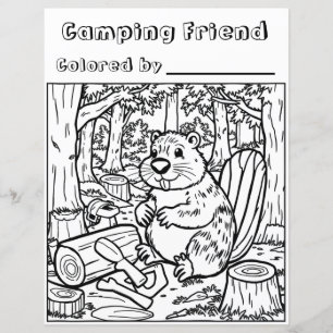 Um castor ou Woodchuck na floresta