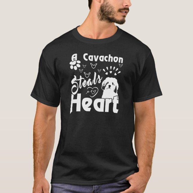 Um Cavachon rouba minha camisa engraçada do (Frente)