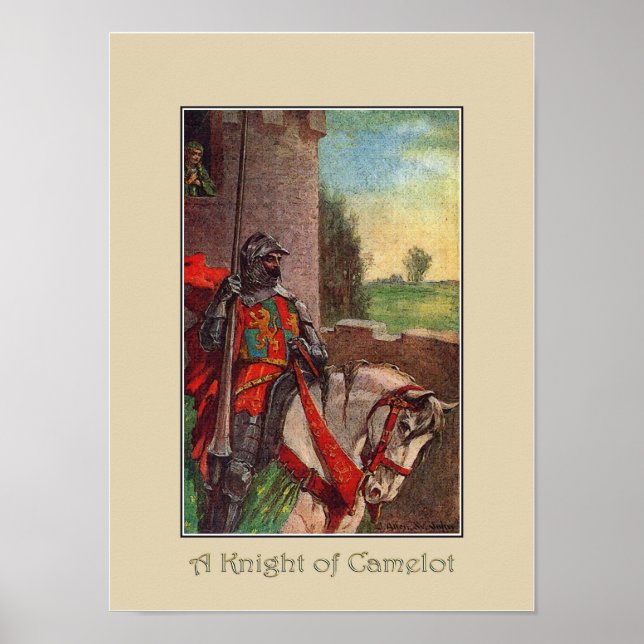 Um Cavaleiro de Camelot Art Impressão (Frente)