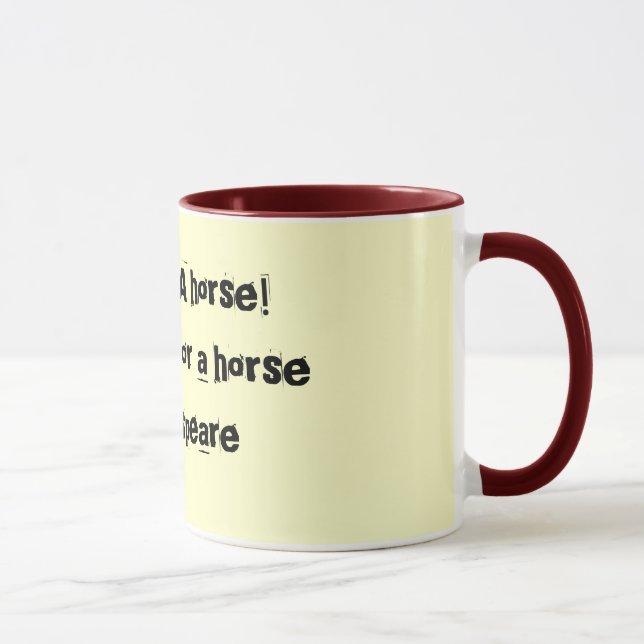 Um cavalo - caneca de Shakespeare (Direita)