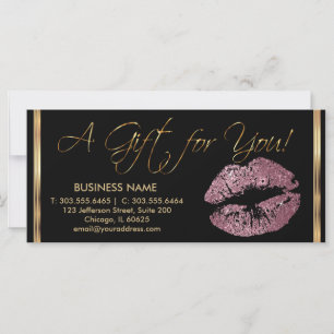 *Um Certificado De Presente Rosa Rosa Lipstick Bus