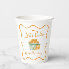 Um chá de fraldas cor de laranja