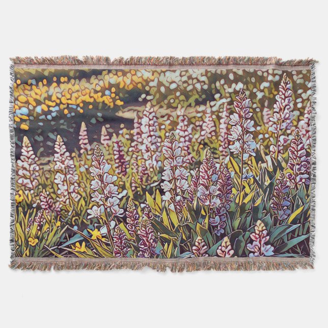 Um cheio de campo de flores - Jogar cobertor (Frente)