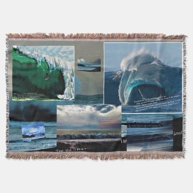 Um cobertor de sonhos de surfistas cristãos (Frente)