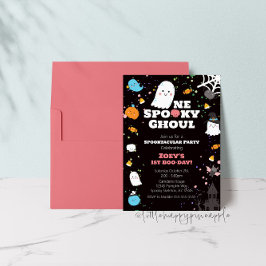 Um Convite de Aniversário de Ghoul Spooky