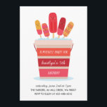 Um convite de aniversário do Popsicle Party Kid<br><div class="desc">Um convite de aniversário de criança com picolés.</div>