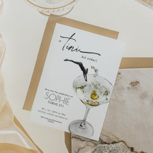 Um Convite De Aniversário Para Martini Um Pouco Ma