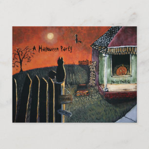 Um convite de assombro do Dia das Bruxas