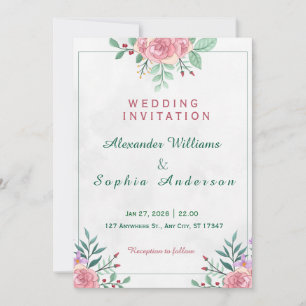 Um convite de casamento lindo para começar uma vid