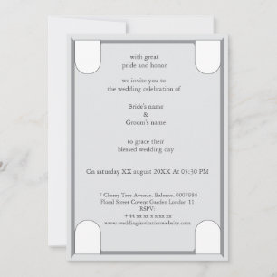 Um convite de casamento luxuoso e elegante