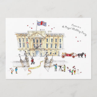 Um convite de Festa de casamento real