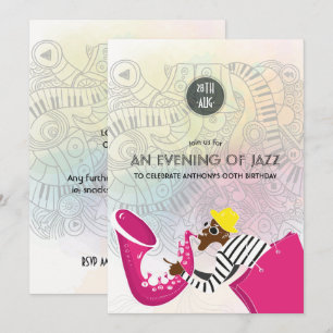 Um convite de festa para qualquer ocasião de Jazz 