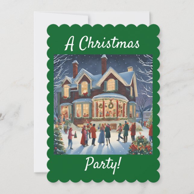 Um Convite de festas de Natal (Frente)