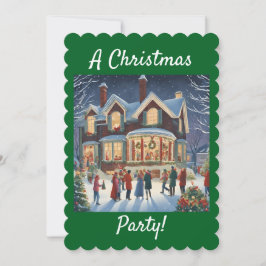 Um Convite de festas de Natal