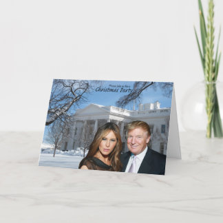 Um convite de Natal de Donald e Melania