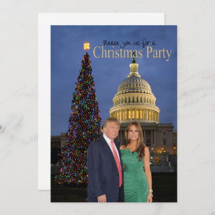 Um convite de Natal de Donald e Melania