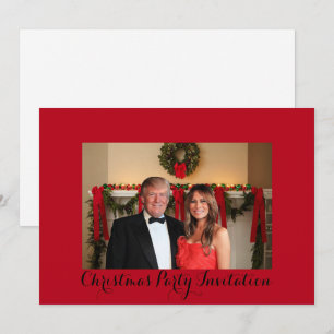 Um convite de Natal de Donald e Melania