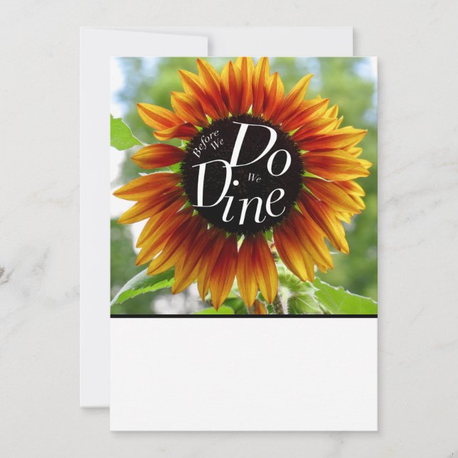 Um convite divertido para um janto de ensaio de ca (Frente)